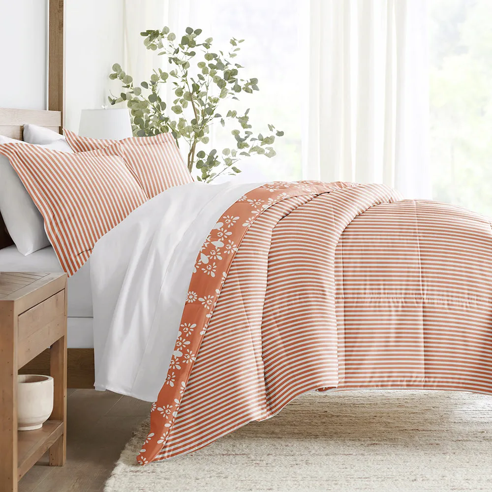 Patterned Down-Alternative Comforter Set (Sale)