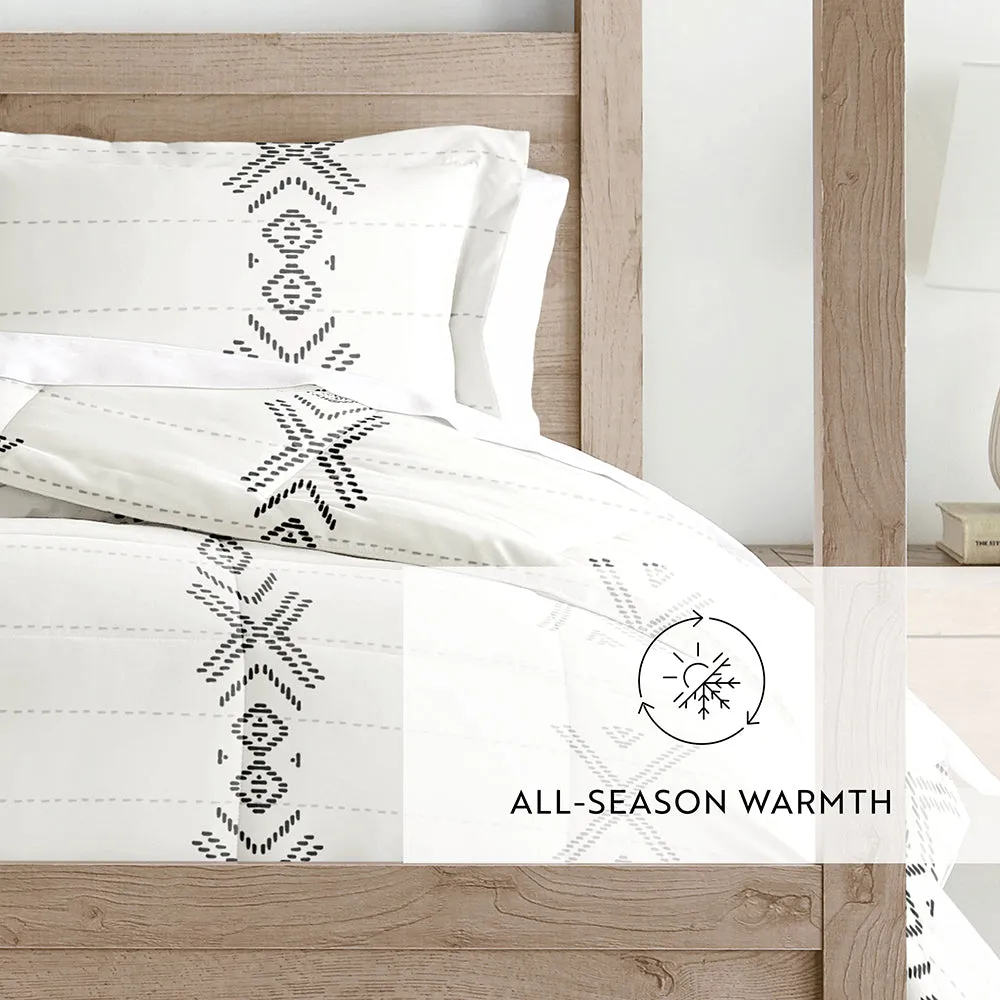 Patterned Down-Alternative Comforter Set (Sale)