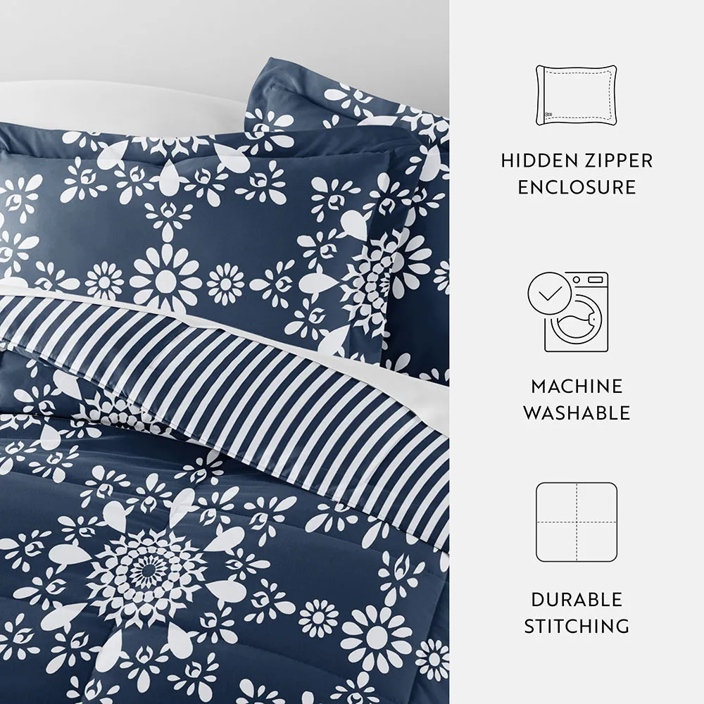 Patterned Down-Alternative Comforter Set (Sale)