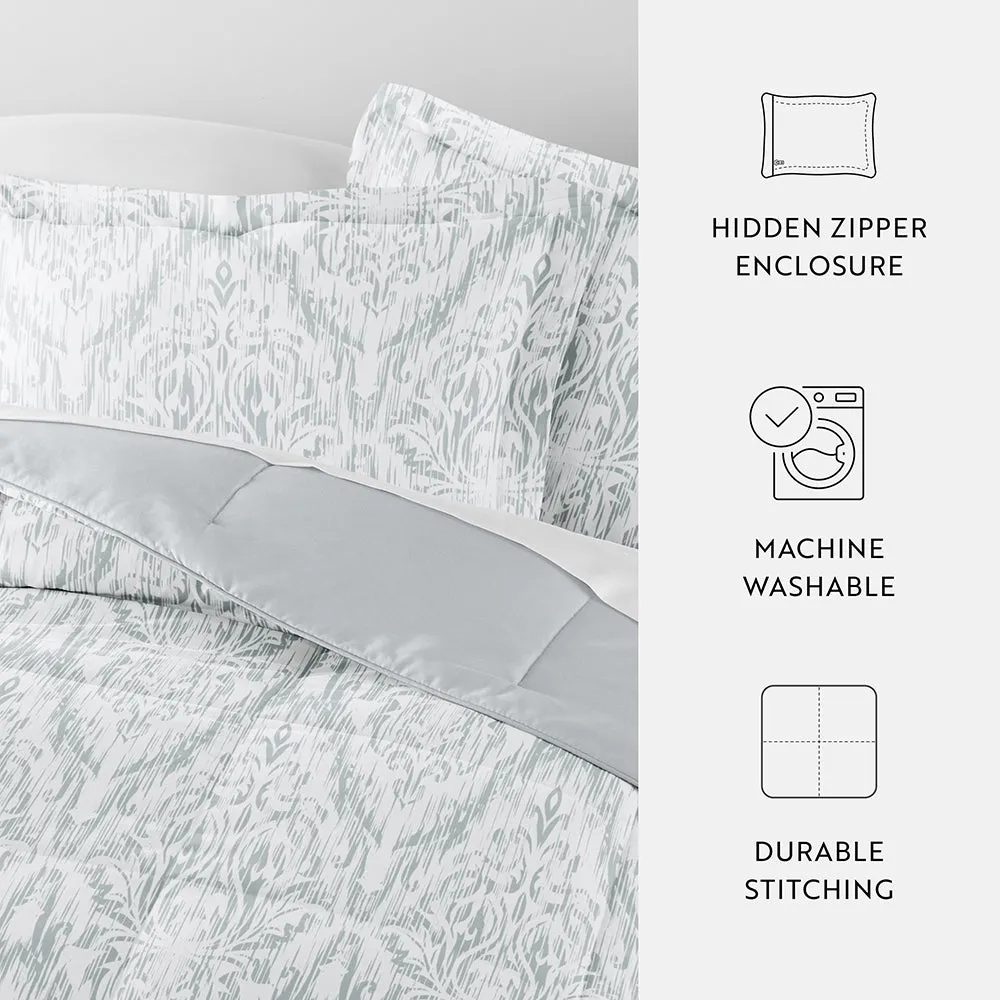 Patterned Down-Alternative Comforter Set (Sale)