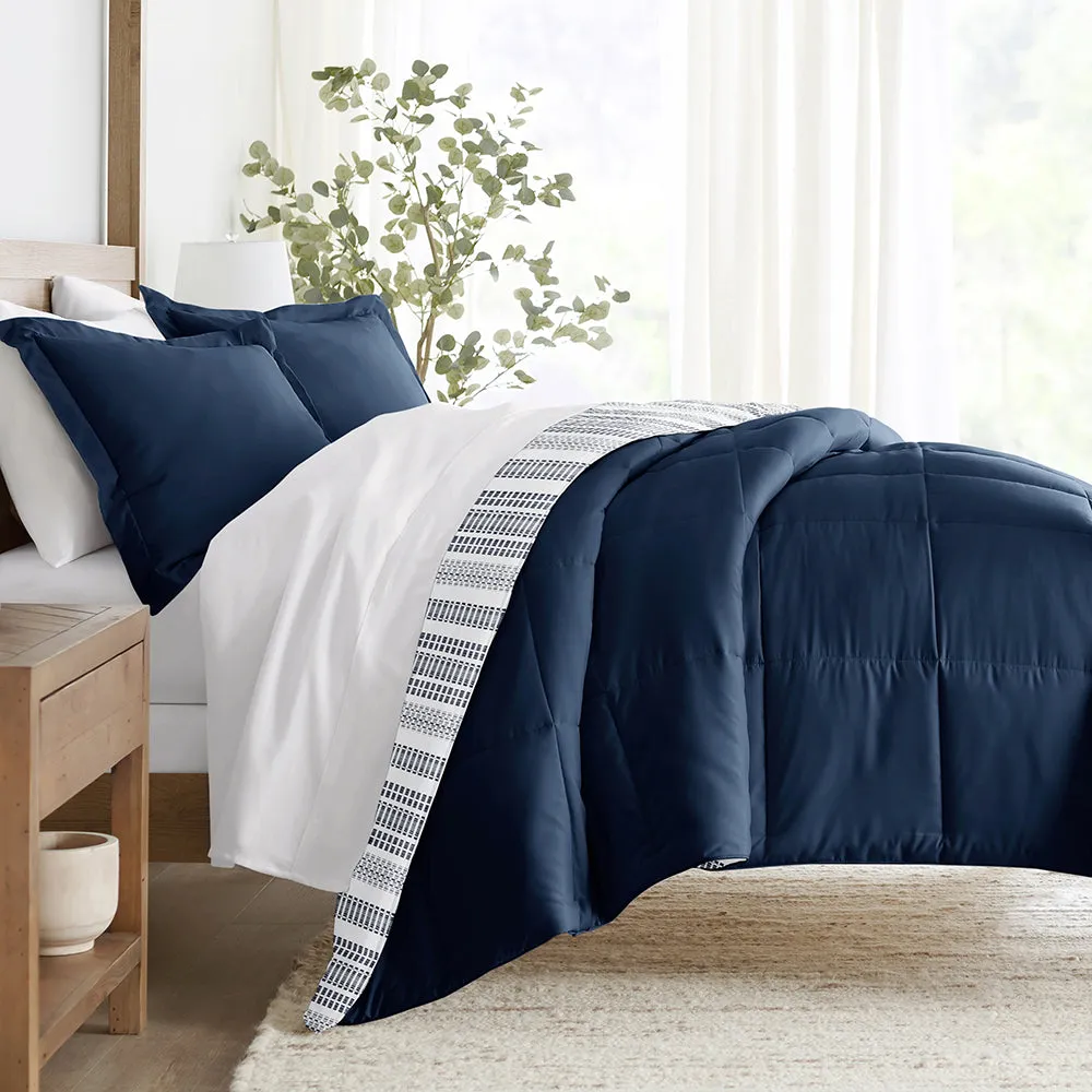 Patterned Down-Alternative Comforter Set (Sale)