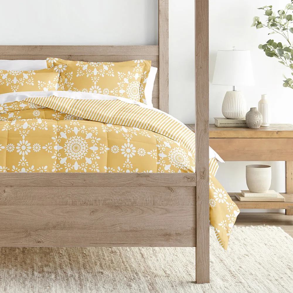 Patterned Down-Alternative Comforter Set (Sale)