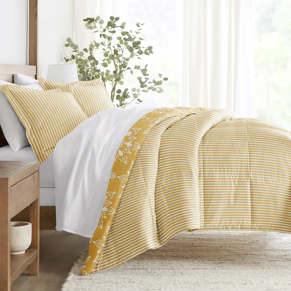 Patterned Down-Alternative Comforter Set (Sale)