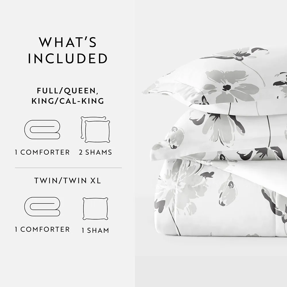 Patterned Down-Alternative Comforter Set (Sale)