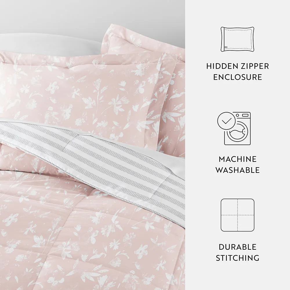 Patterned Down-Alternative Comforter Set (Sale)