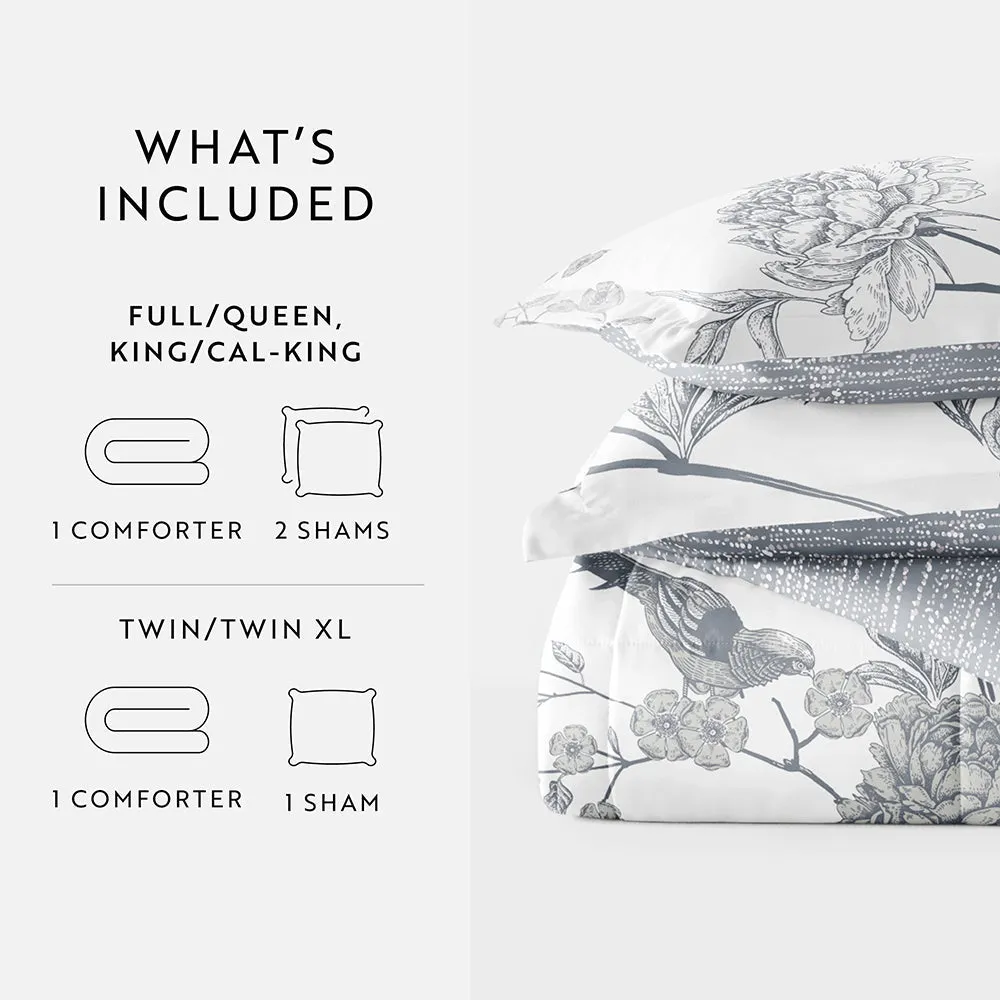 Patterned Down-Alternative Comforter Set (Sale)