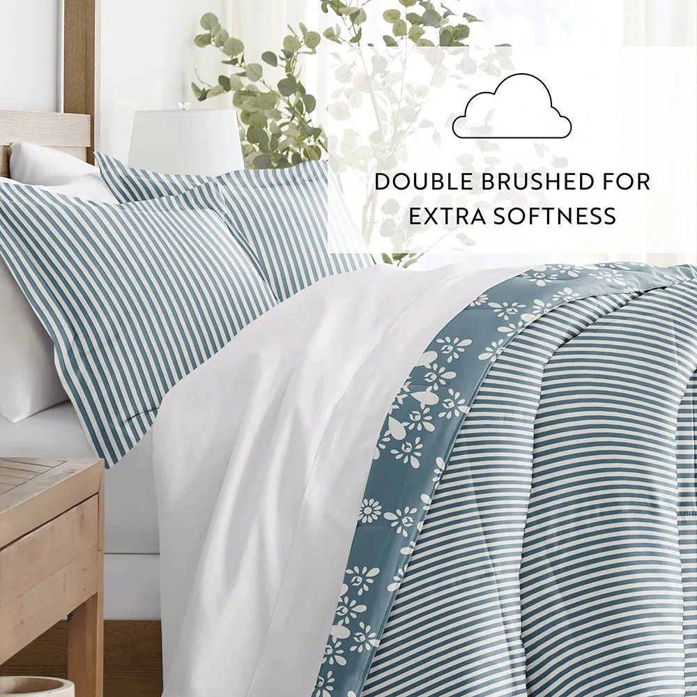 Patterned Down-Alternative Comforter Set (Sale)