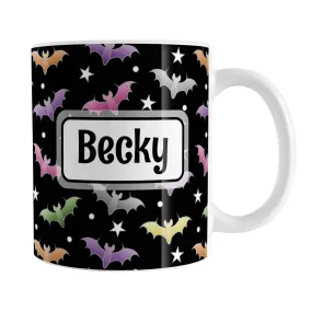 Personalized Colorful Bats Mug