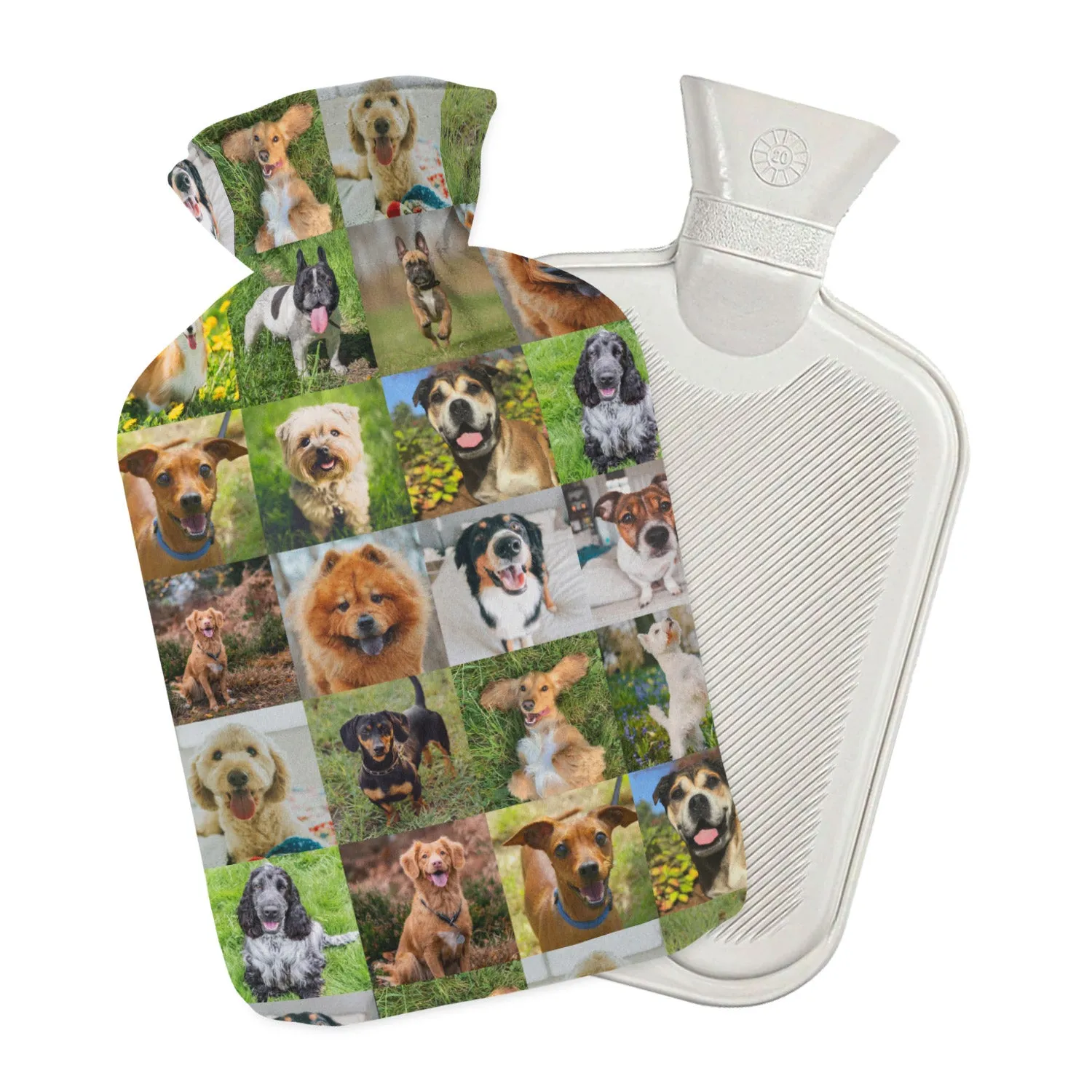 Photo Collage Dog Hot Water Bottle