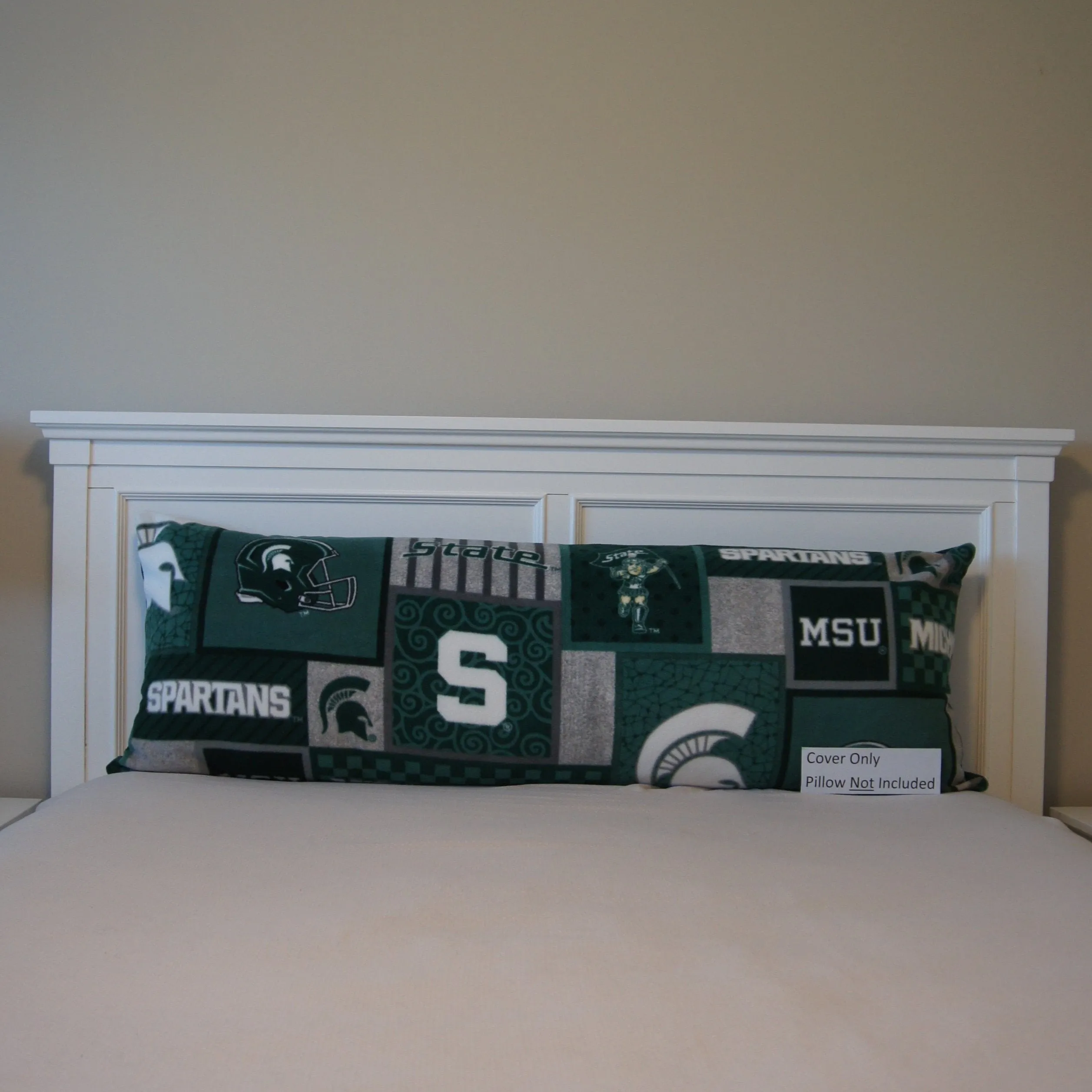 Pillows - Body Pillow Cover - College - NCAA - Michigan State University-MSU-Spartans