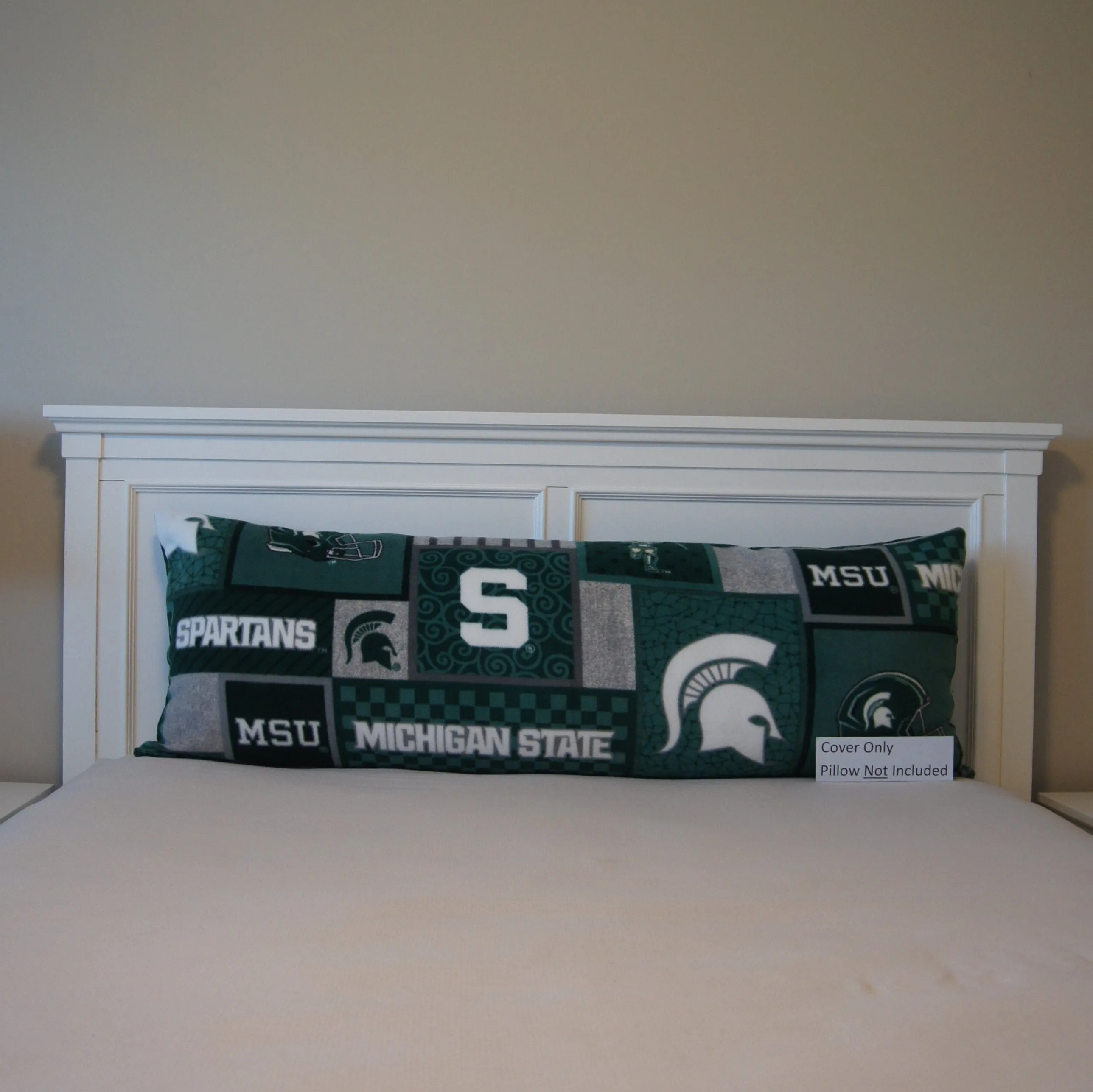 Pillows - Body Pillow Cover - College - NCAA - Michigan State University-MSU-Spartans