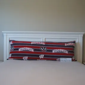 Pillows - Body Pillow Cover - College - NCAA - University of Wisconsin-Madison-UW - Badgers