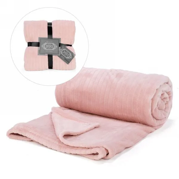 Pink Fleece Throw