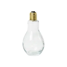 Plastic Light Bulb Shape Plastic Jar Big ±450ml with Led Light