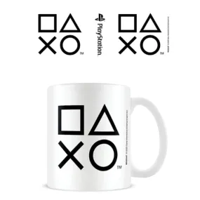 PlayStation Black and White Shapes: Ceramic Mug - Pyramid America