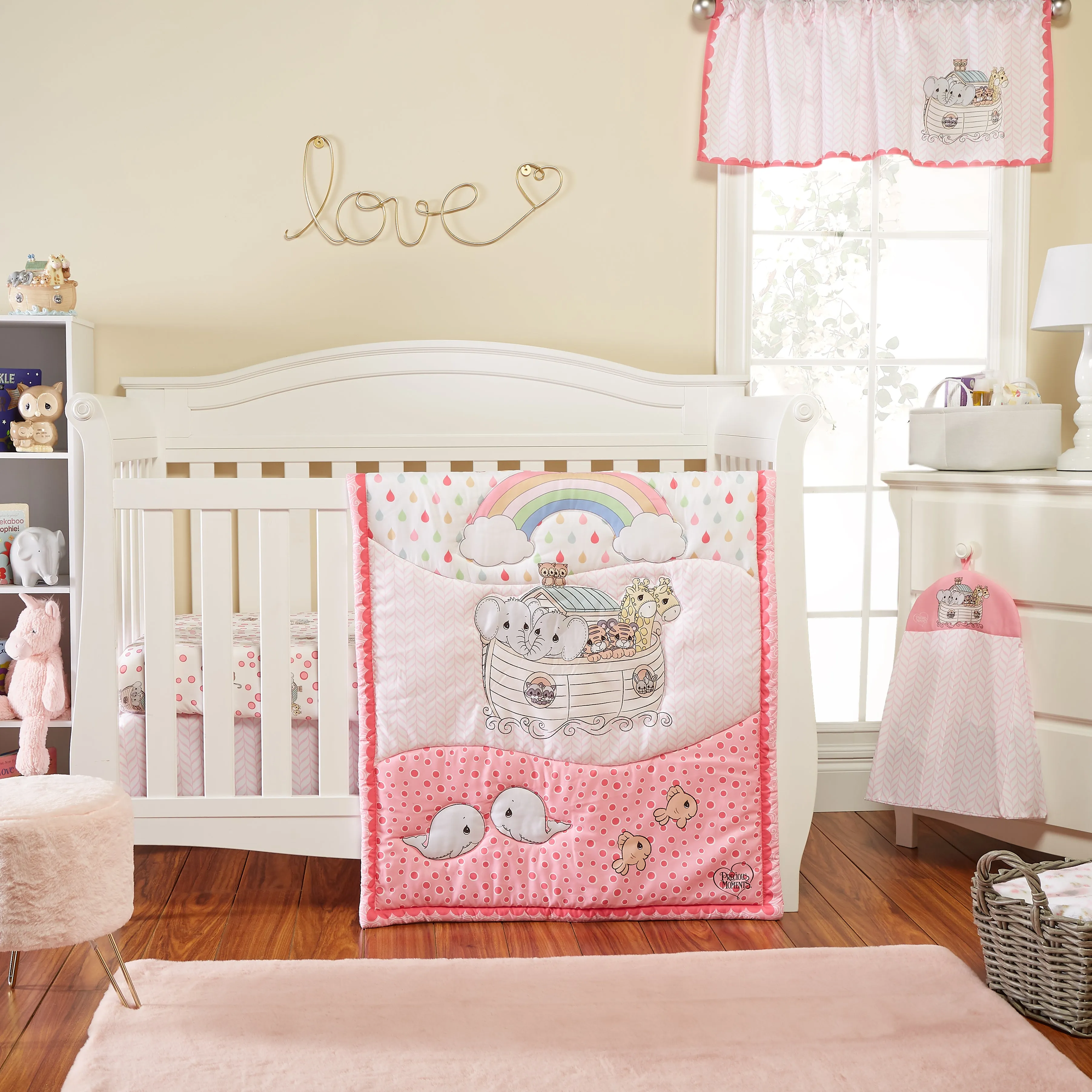 Precious Moments Girls 4 Pc Crib Bedding Set