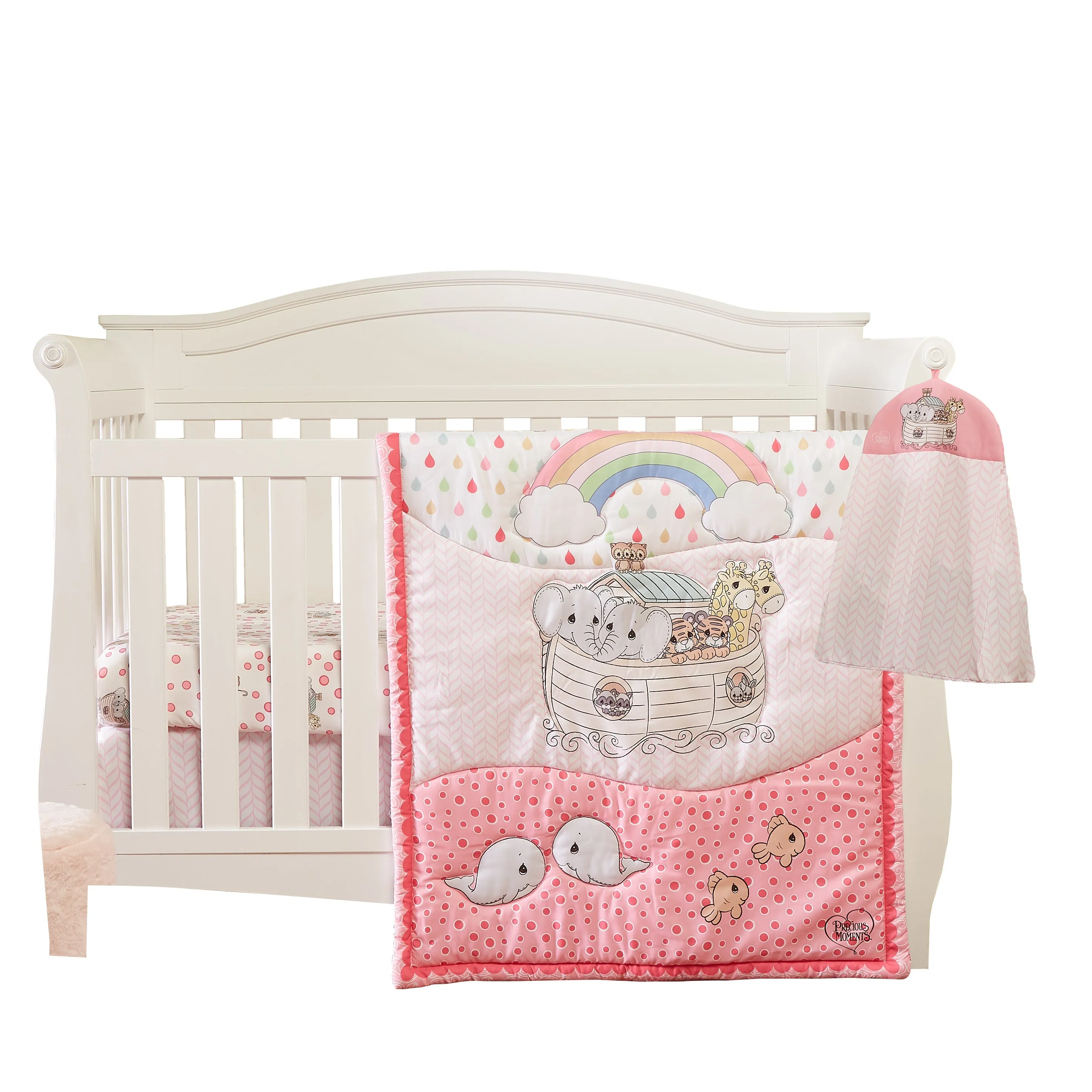 Precious Moments Girls 4 Pc Crib Bedding Set