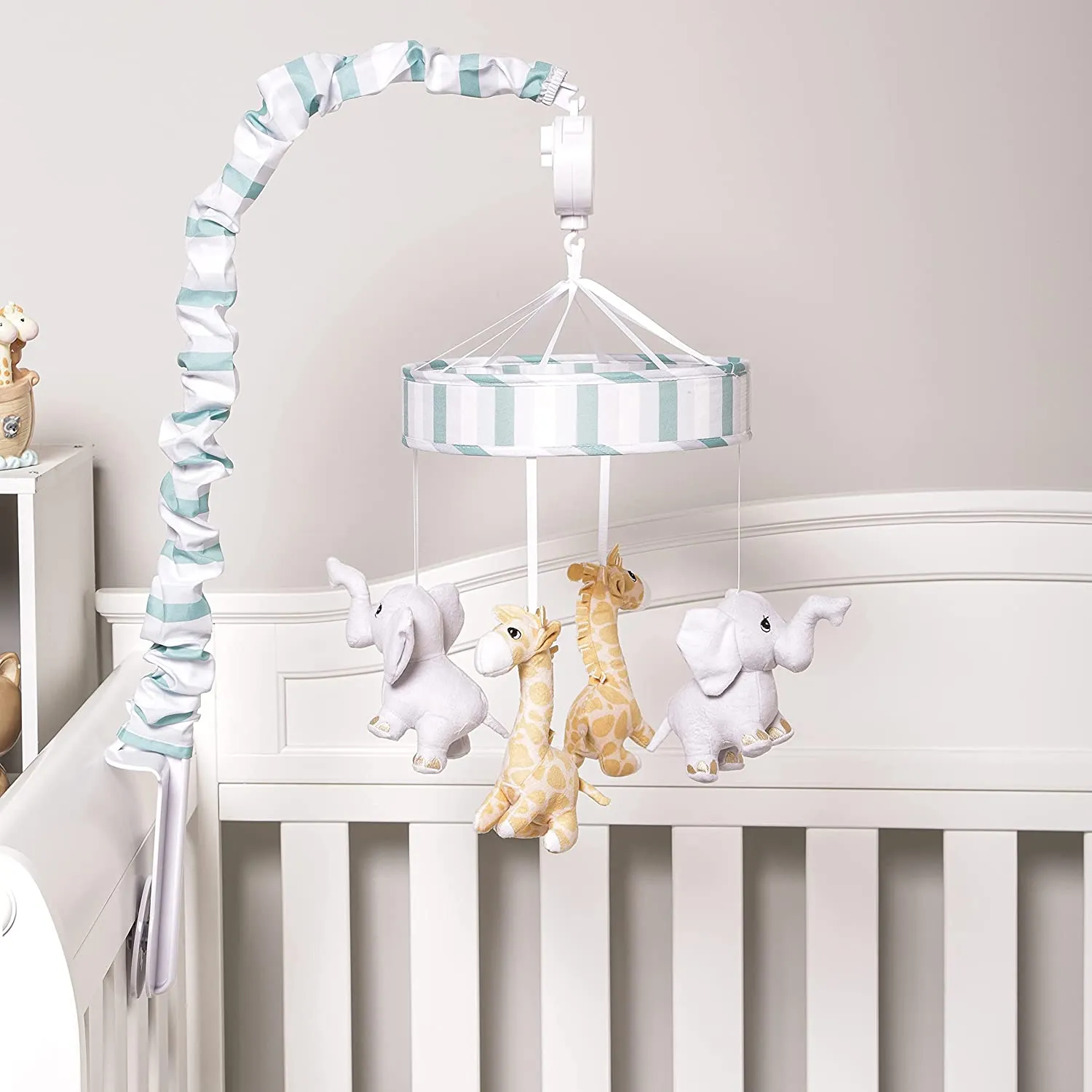 Precious Moments Noah's Ark Boys Musical Nursery Crib Mobile