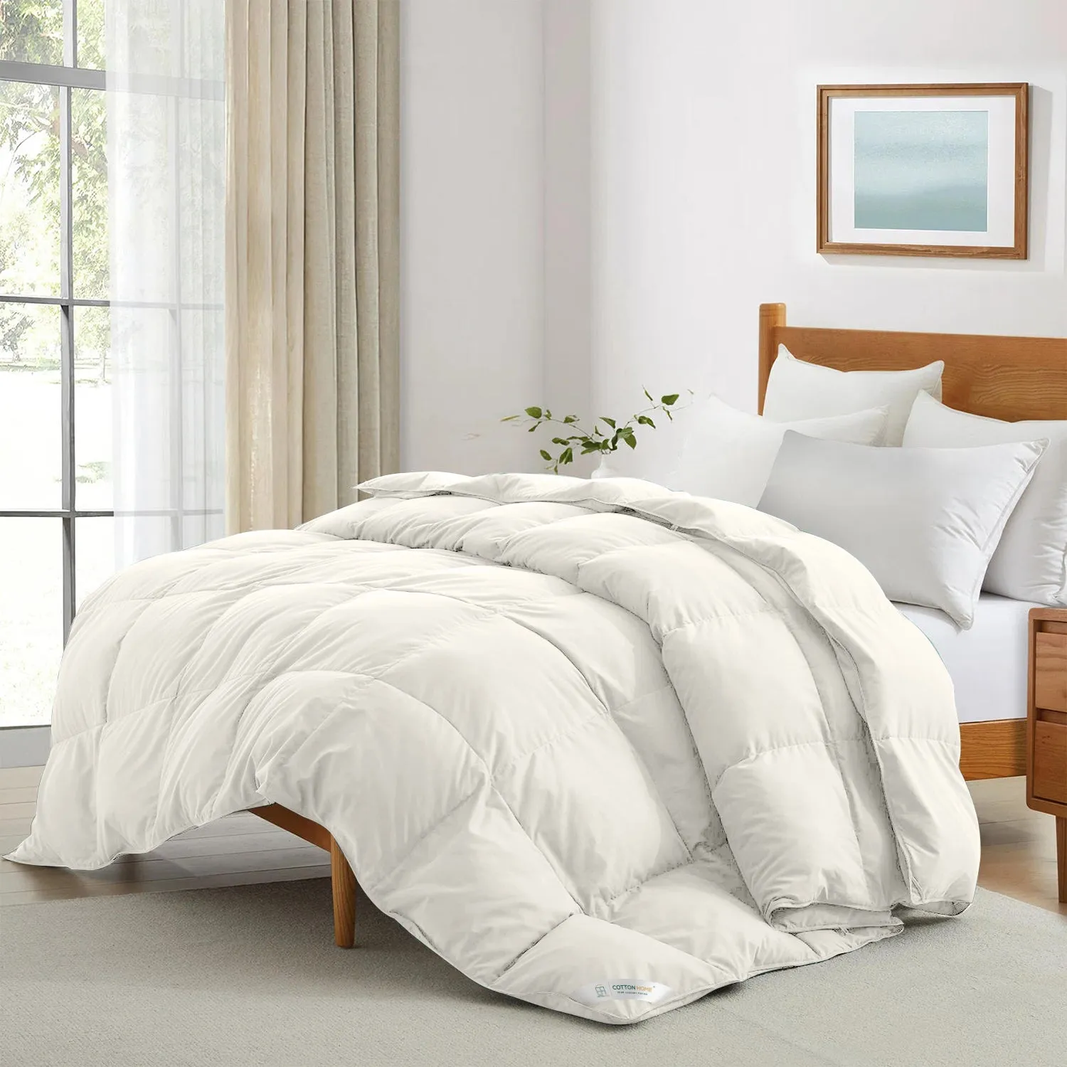 Premium Ivory All Season High quality Super Soft Comforter 1 Piece