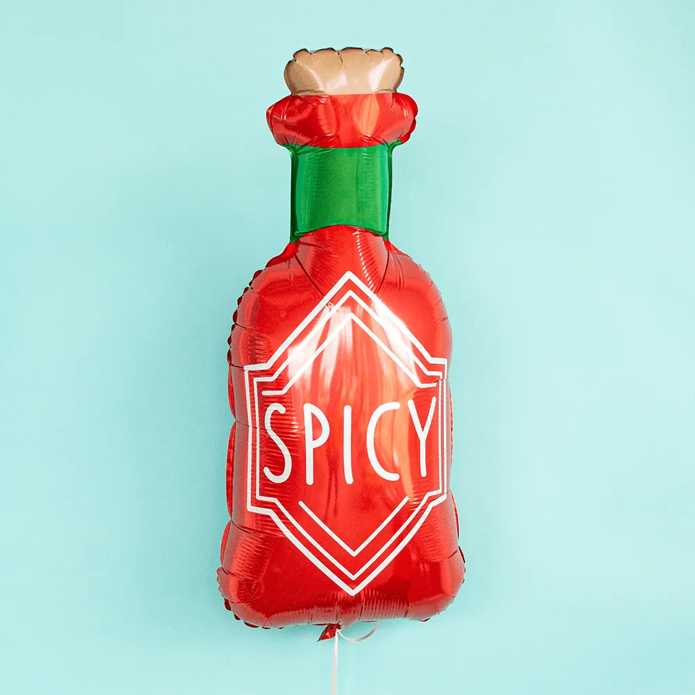 "Spicy" Bottle Mylar Balloons