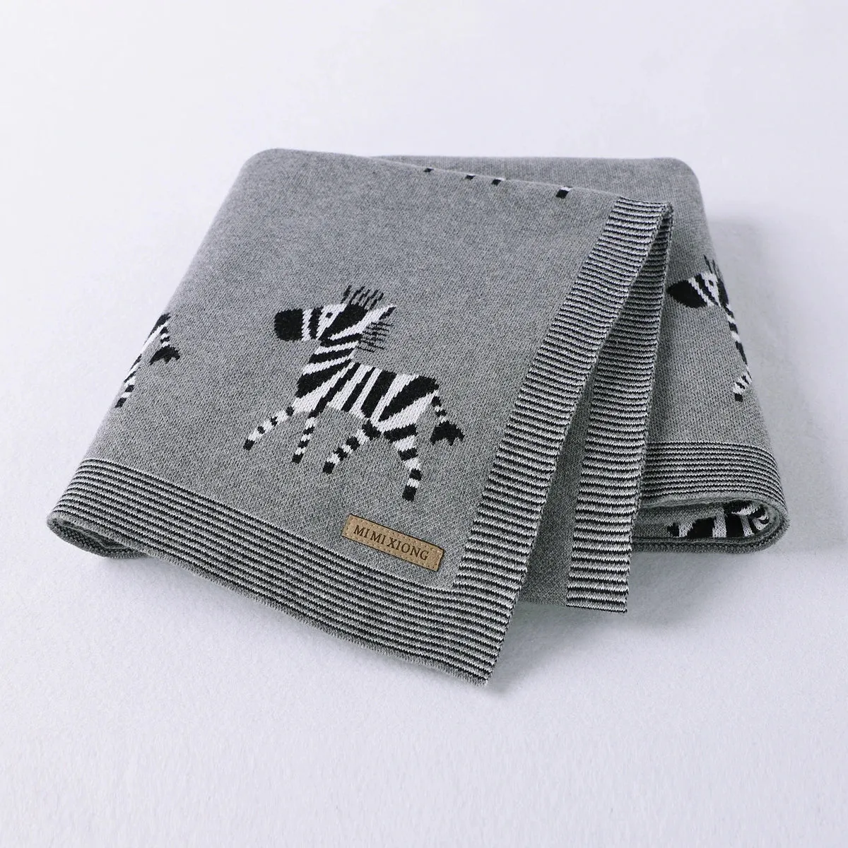 "Zebra Baby" Print Baby's Blanket