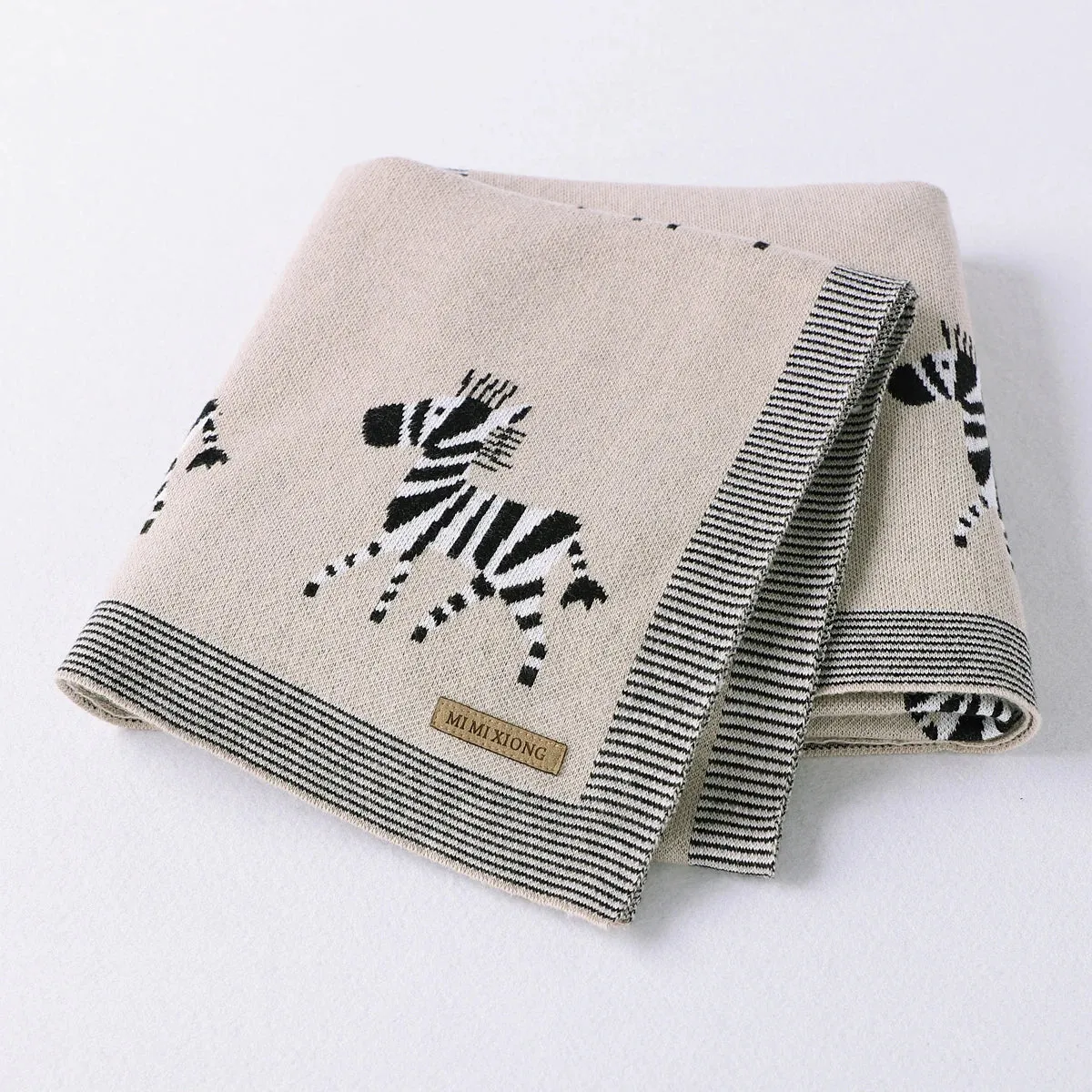 "Zebra Baby" Print Baby's Blanket