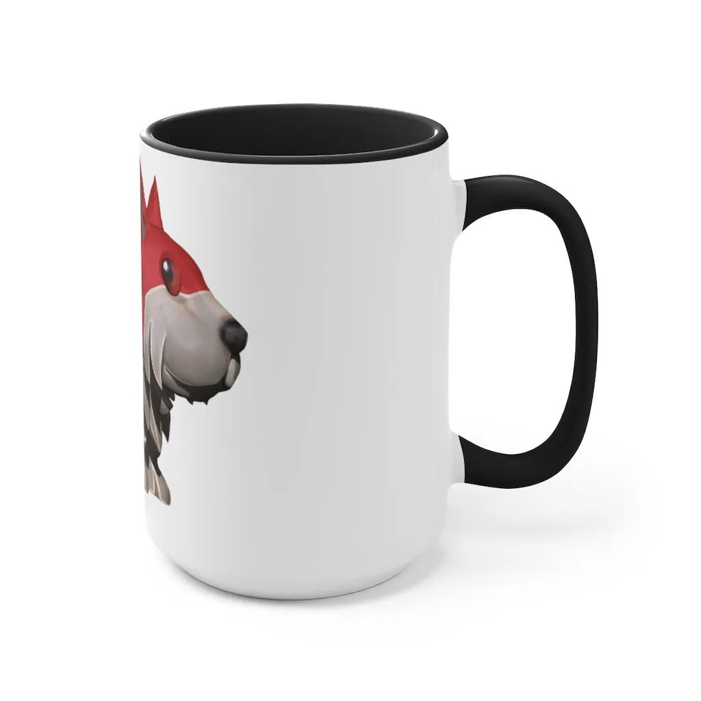 Red Dog Accent Mug