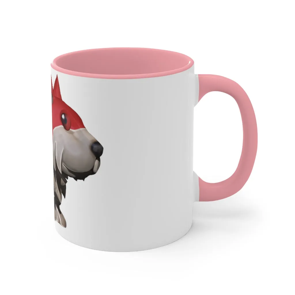 Red Dog Accent Mug