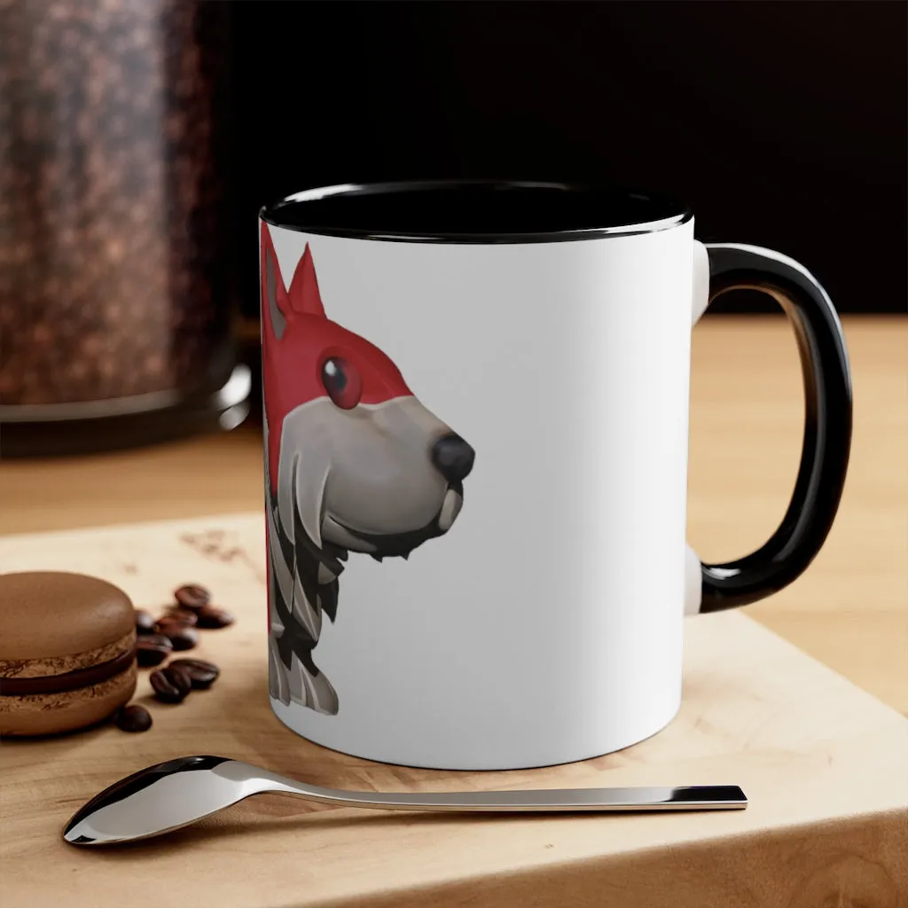 Red Dog Accent Mug