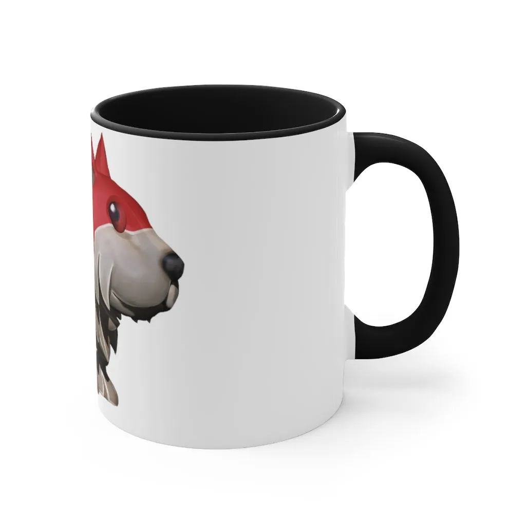 Red Dog Accent Mug