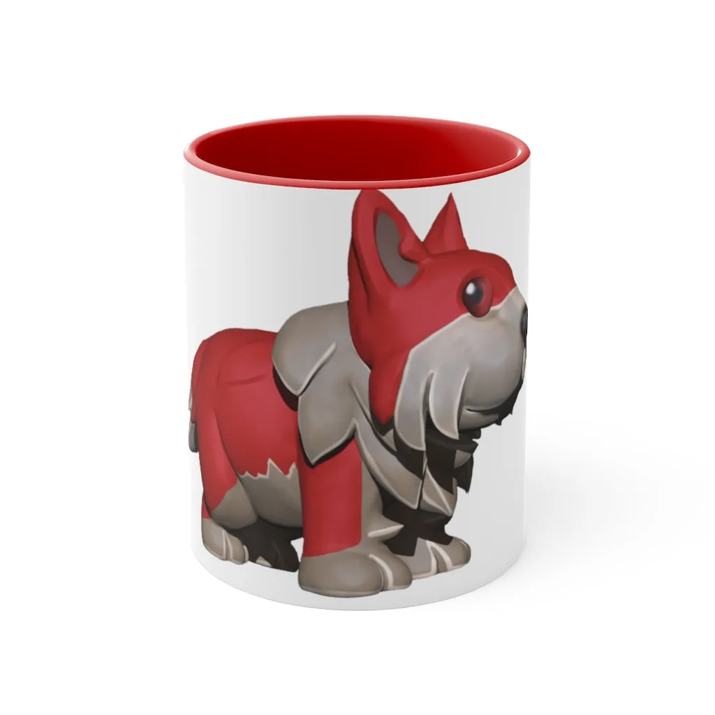 Red Dog Accent Mug