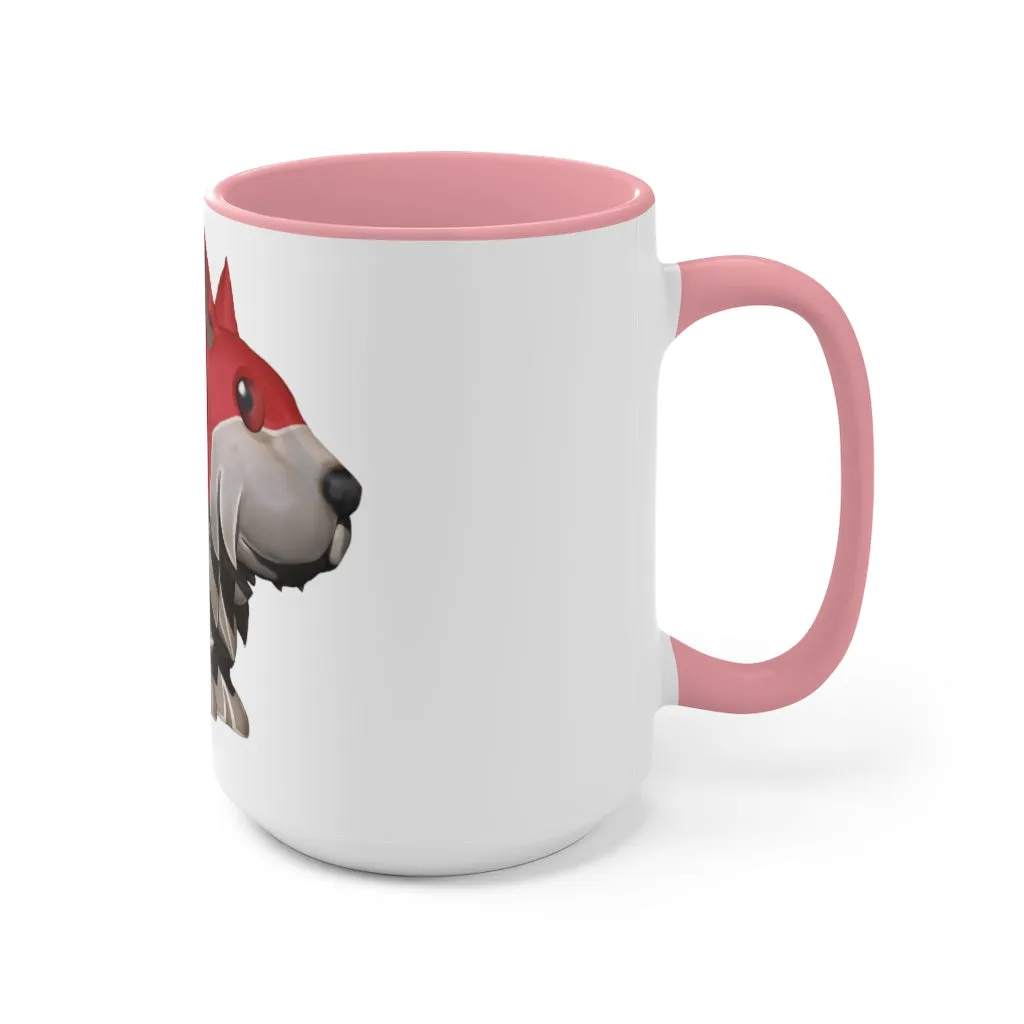 Red Dog Accent Mug