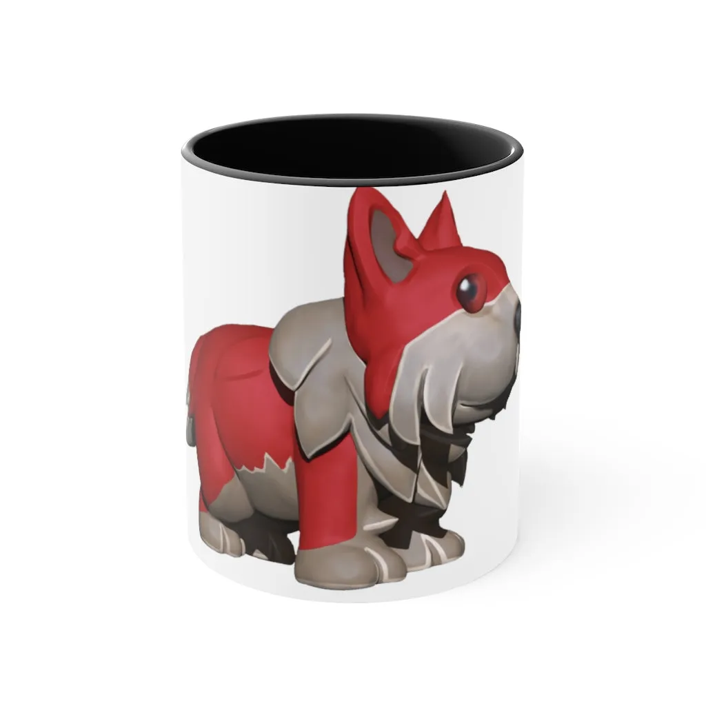 Red Dog Accent Mug