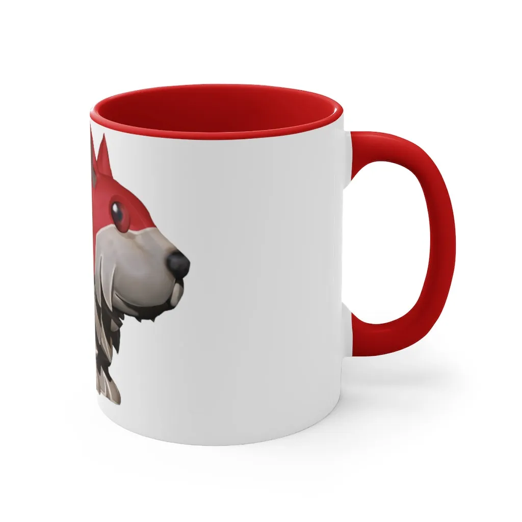 Red Dog Accent Mug