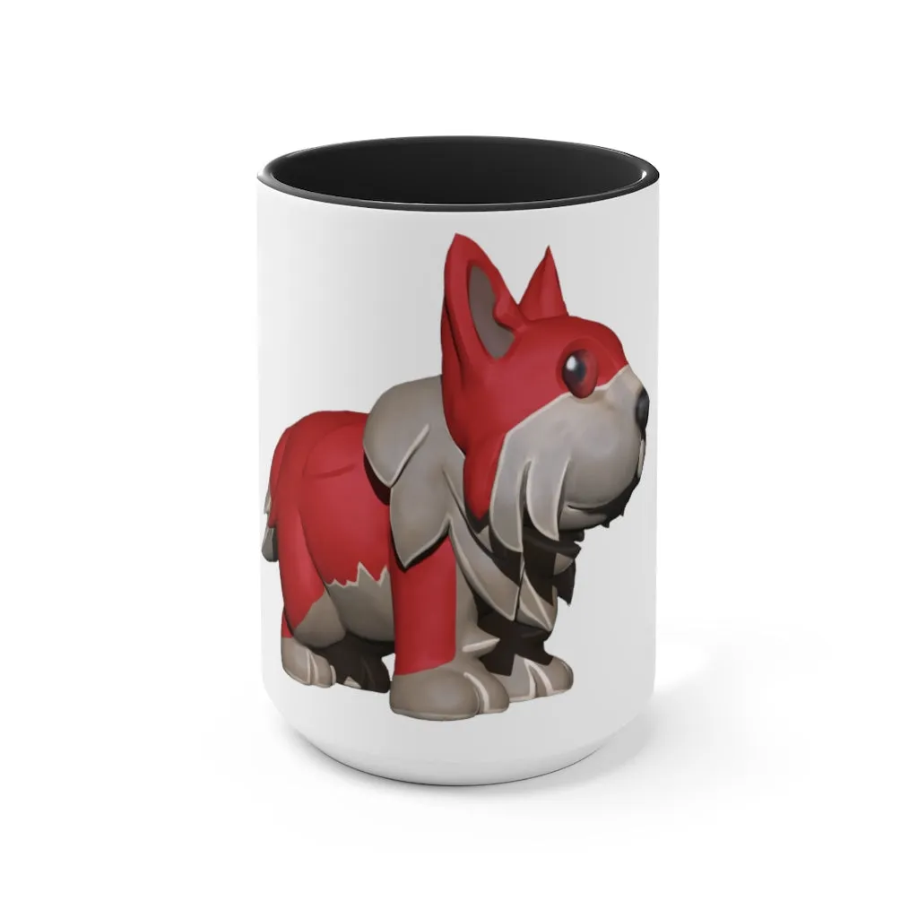 Red Dog Accent Mug