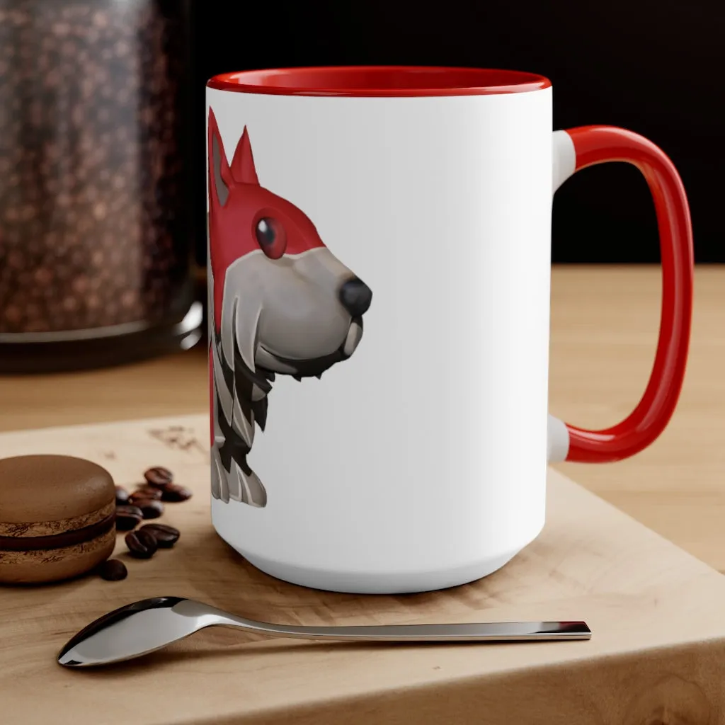 Red Dog Accent Mug