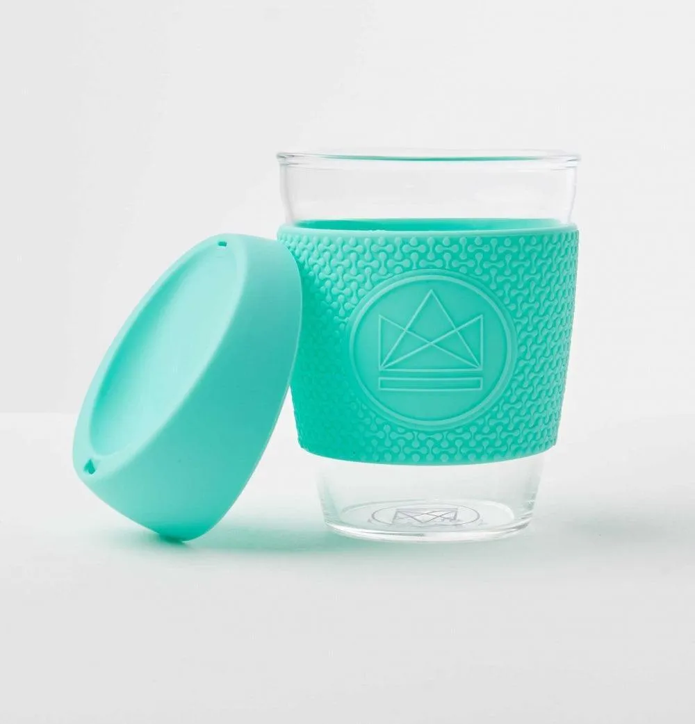 Reusable Glass Coffee Cup - 340ml - Free Spirit