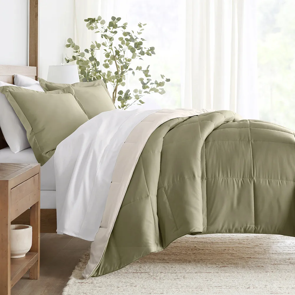 Reversible Down-Alternative Comforter Set Sale