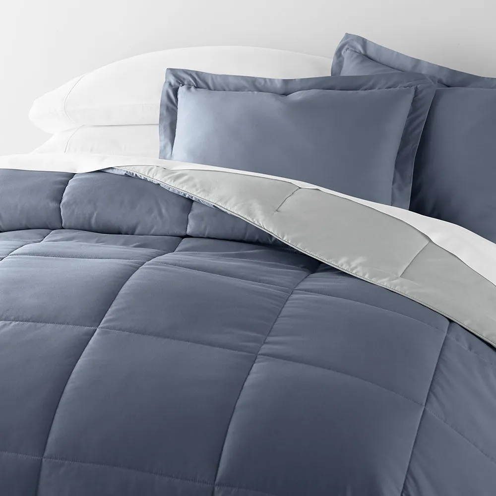 Reversible Down-Alternative Comforter Set Sale