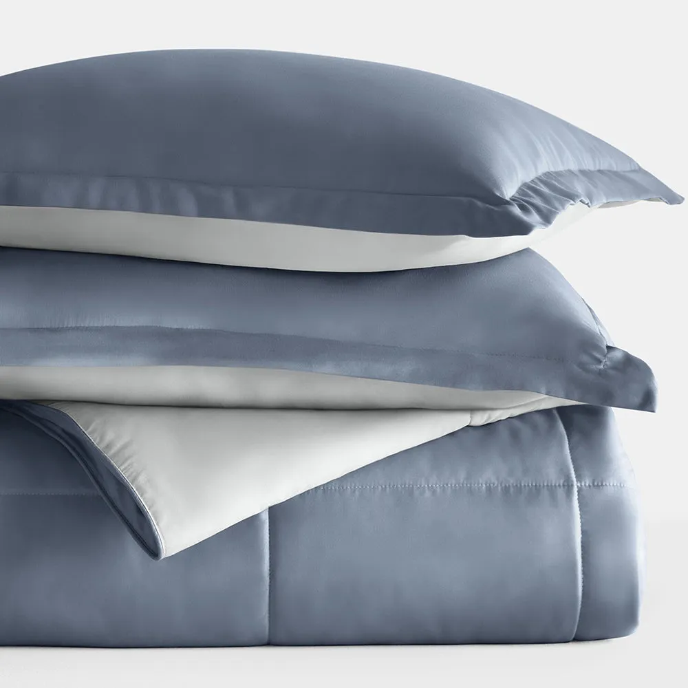 Reversible Down-Alternative Comforter Set Sale