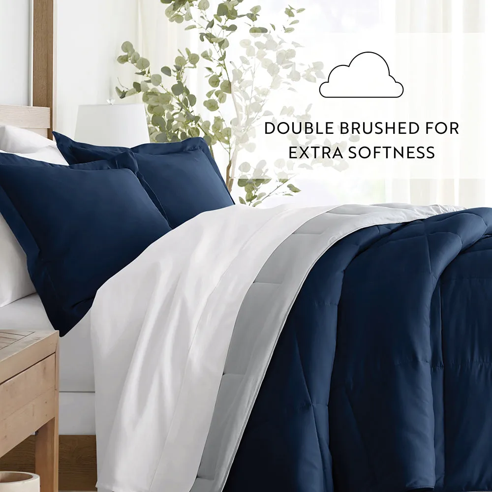 Reversible Down-Alternative Comforter Set Sale