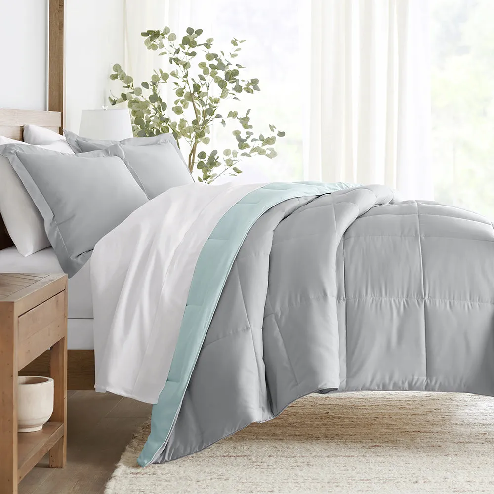 Reversible Down-Alternative Comforter Set Sale