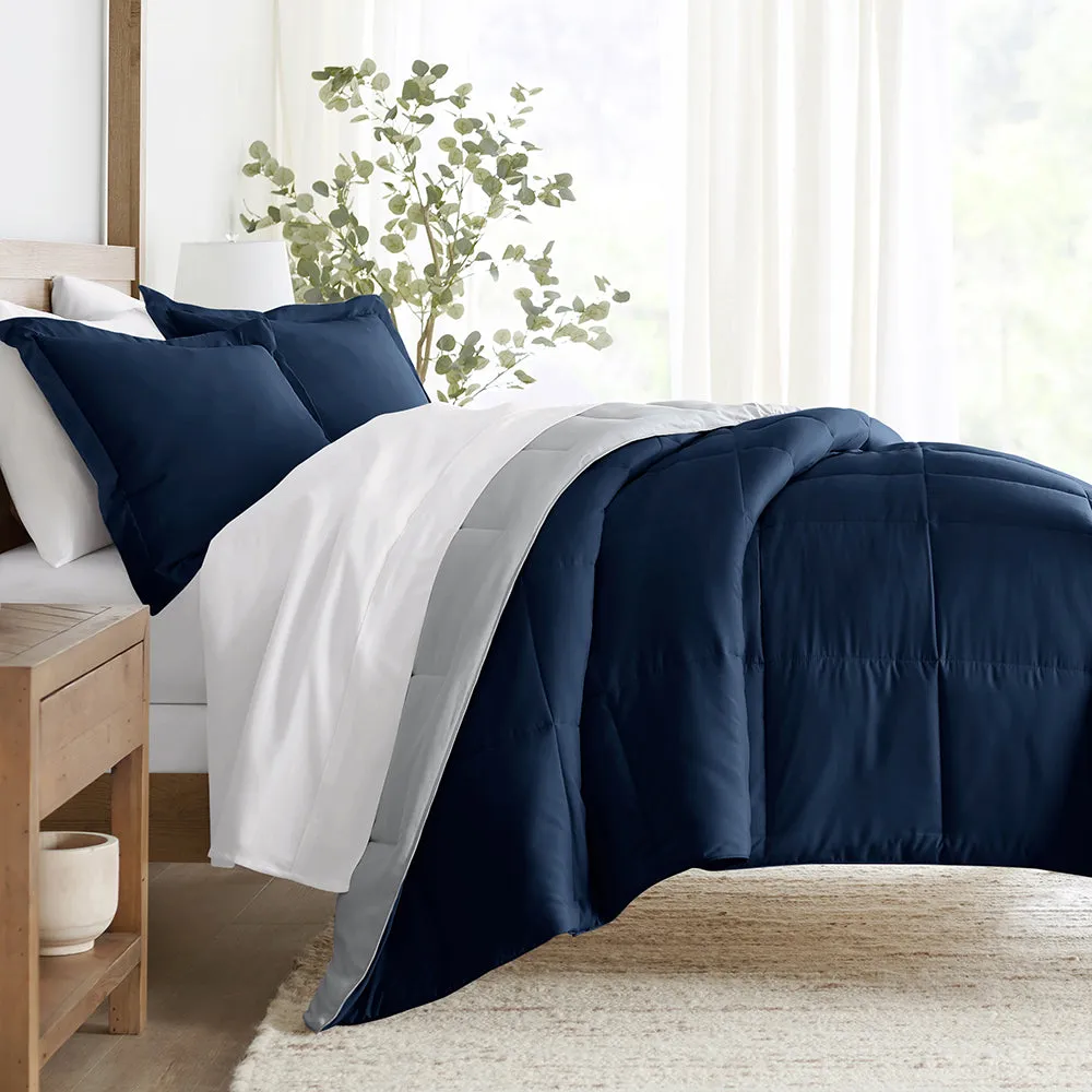 Reversible Down-Alternative Comforter Set Sale