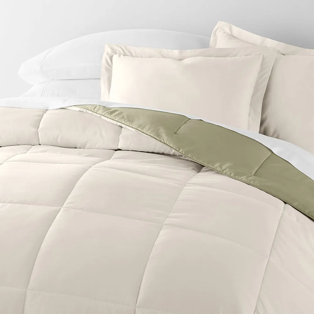 Reversible Down-Alternative Comforter Set Sale