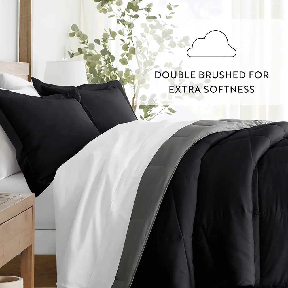 Reversible Down-Alternative Comforter Set Sale