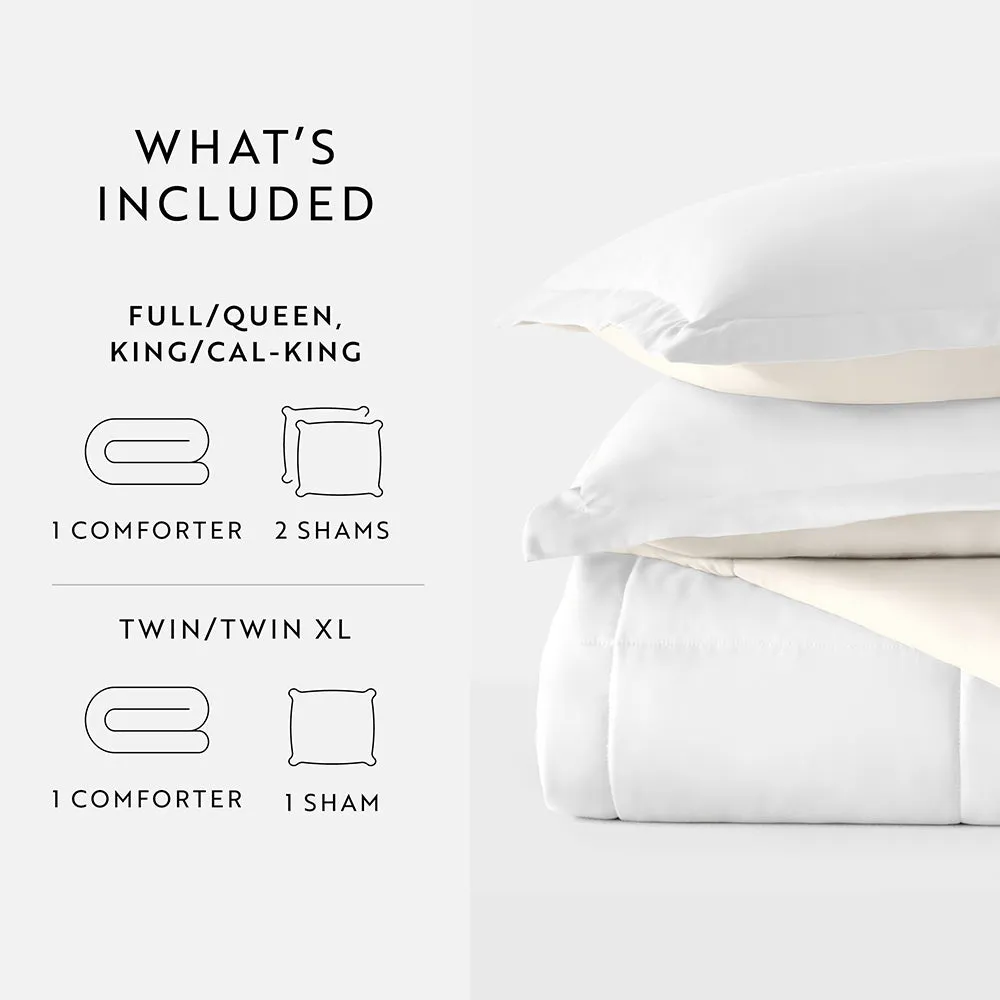 Reversible Down-Alternative Comforter Set Sale