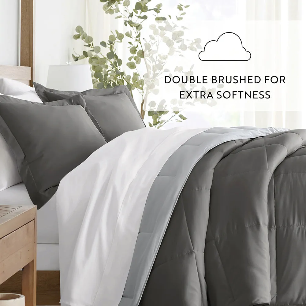 Reversible Down-Alternative Comforter Set Sale