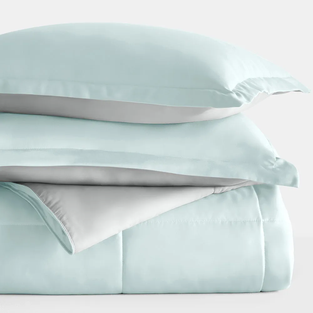 Reversible Down-Alternative Comforter Set Sale