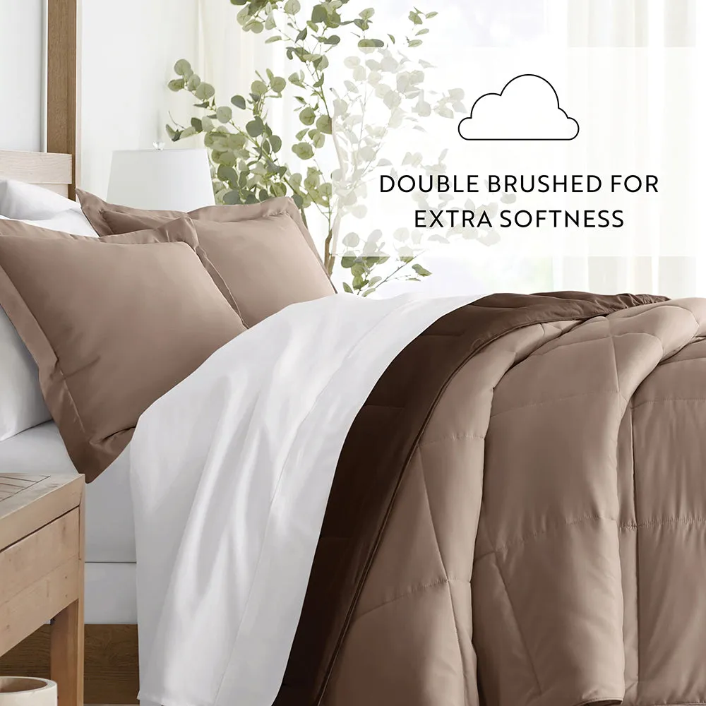 Reversible Down-Alternative Comforter Set Sale