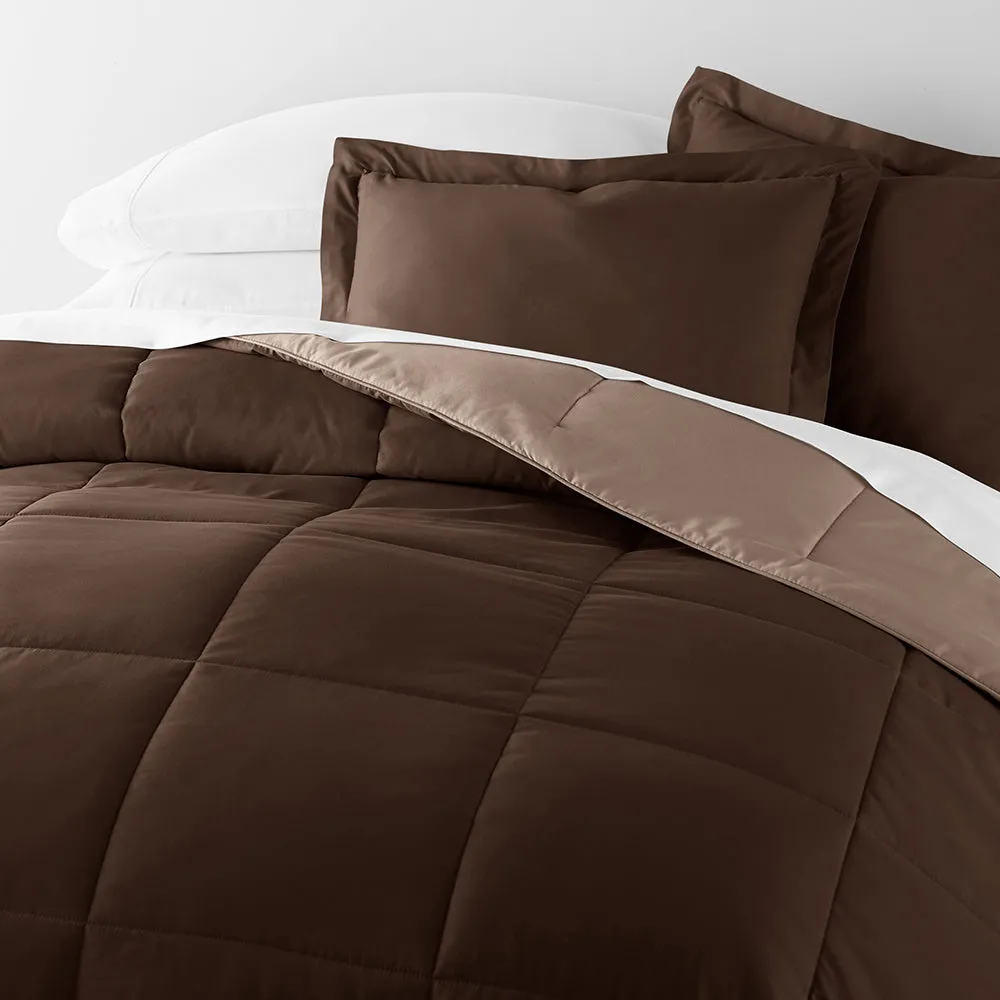 Reversible Down-Alternative Comforter Set Sale